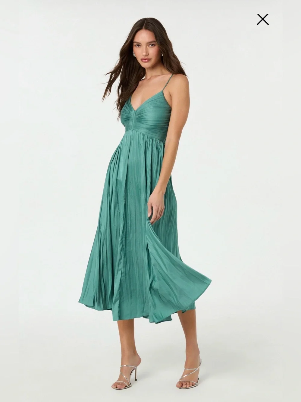 ASTR The Label Maeve Pleated Midi Dress - Picture 1 of 4